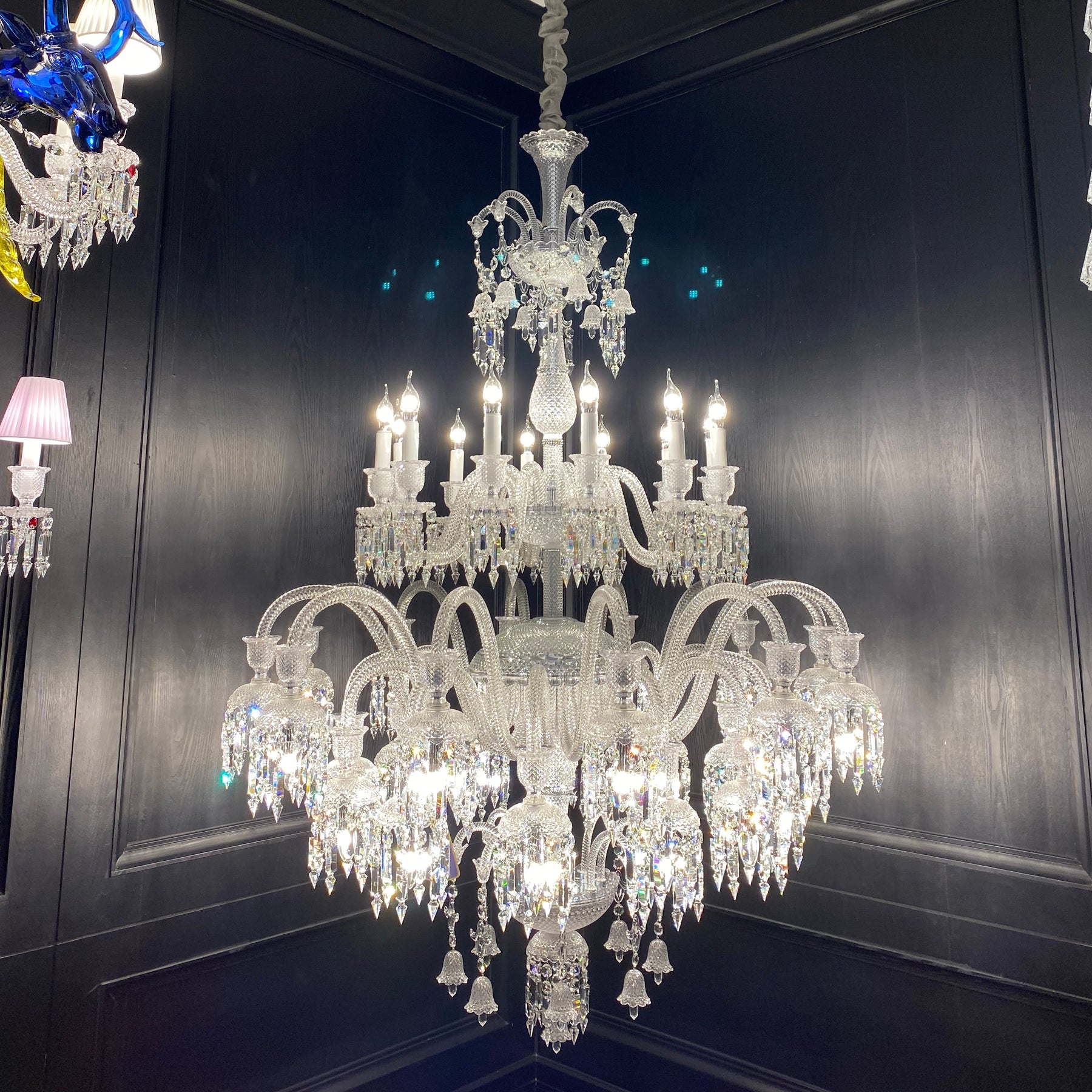 Luxury Royal Large Multi-layers Candle Crystal Chandelier For Living Room/Hall Decoration
