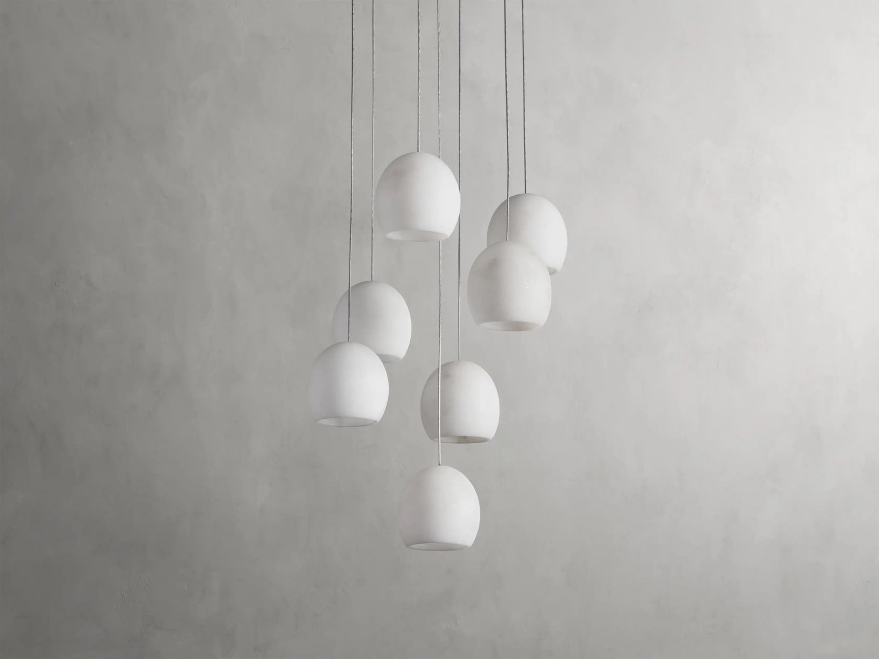 Maeva Round Alabaster Chandelier 13'' 21'' 36''