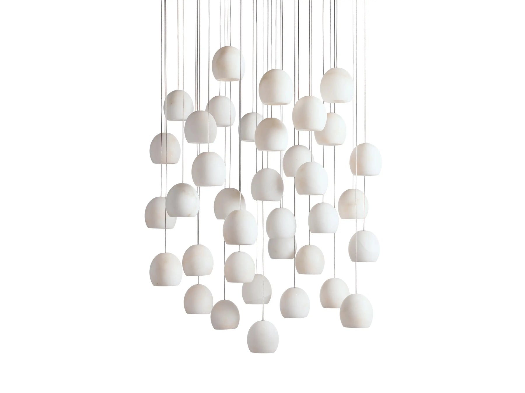 Maeva Round Alabaster Chandelier 13'' 21'' 36''