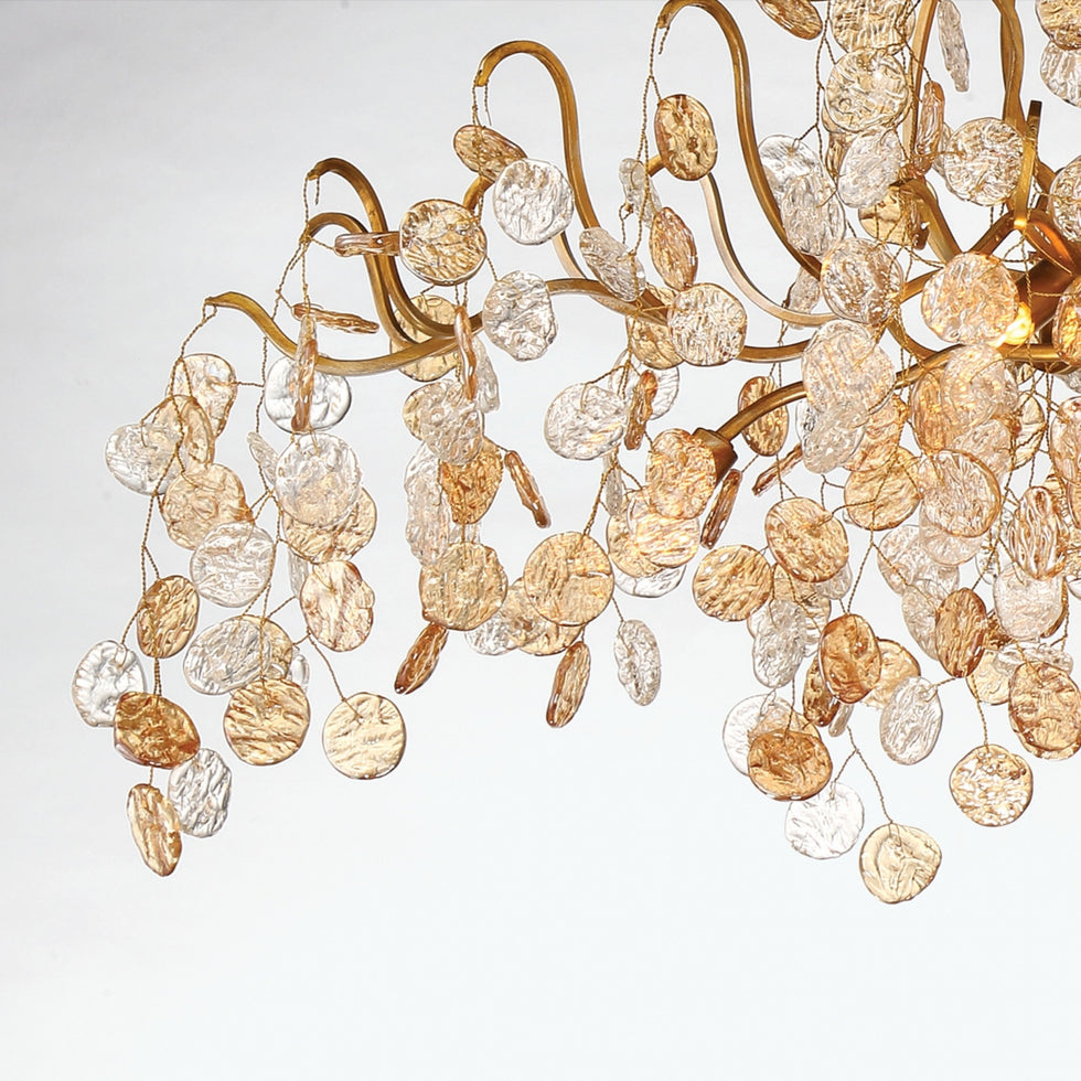 Campobasso 5-Light 21" LED Flush Mount, Gold Finish