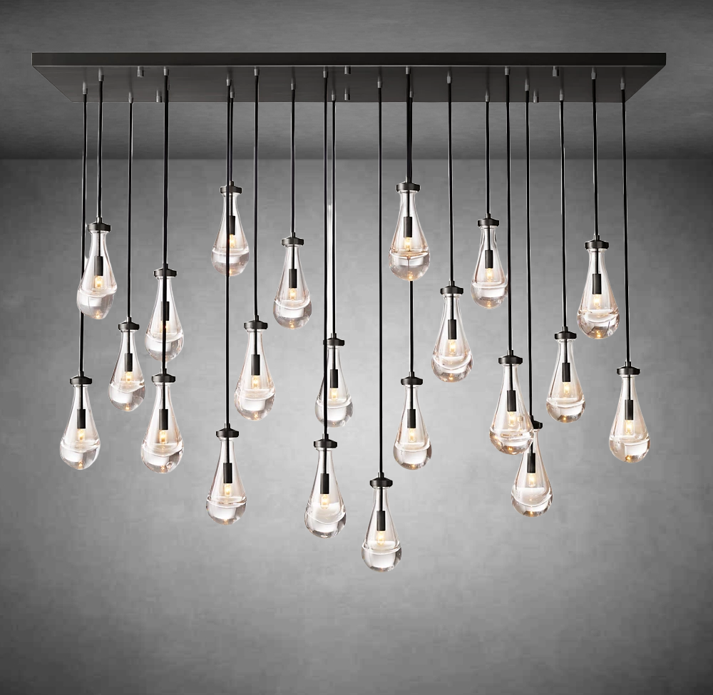 Raindrop Rectangular Chandelier