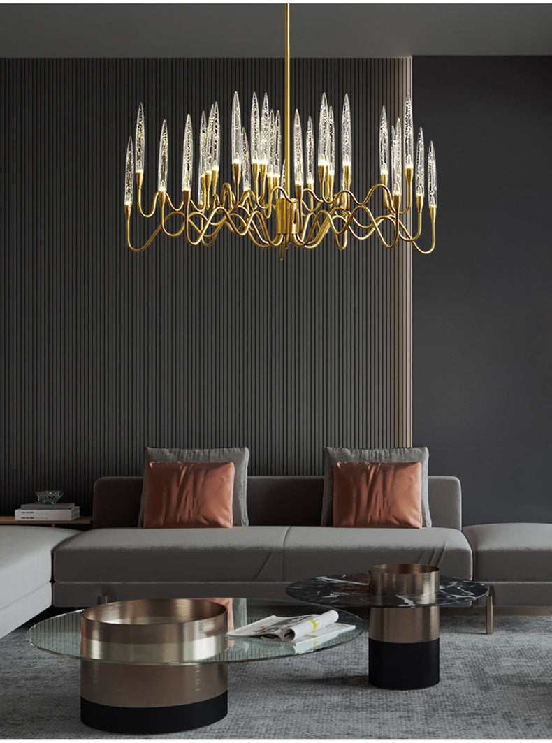 Merlin Crystal Candlestick Chandelier