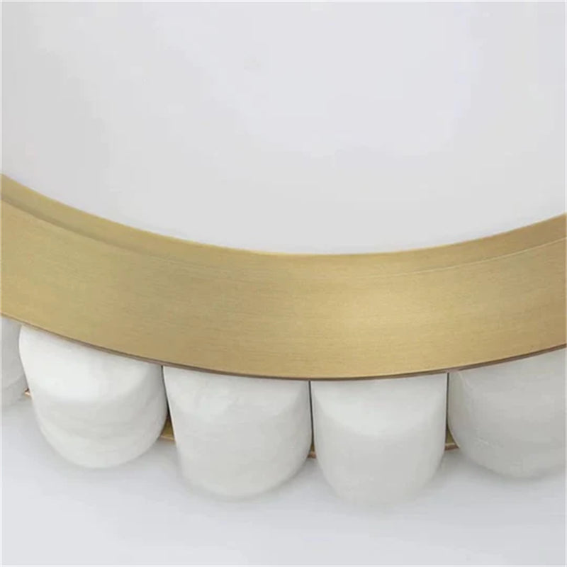 Merlin Gina Alabaster Circle Round Pendent Light, Galaxy Pendant Light