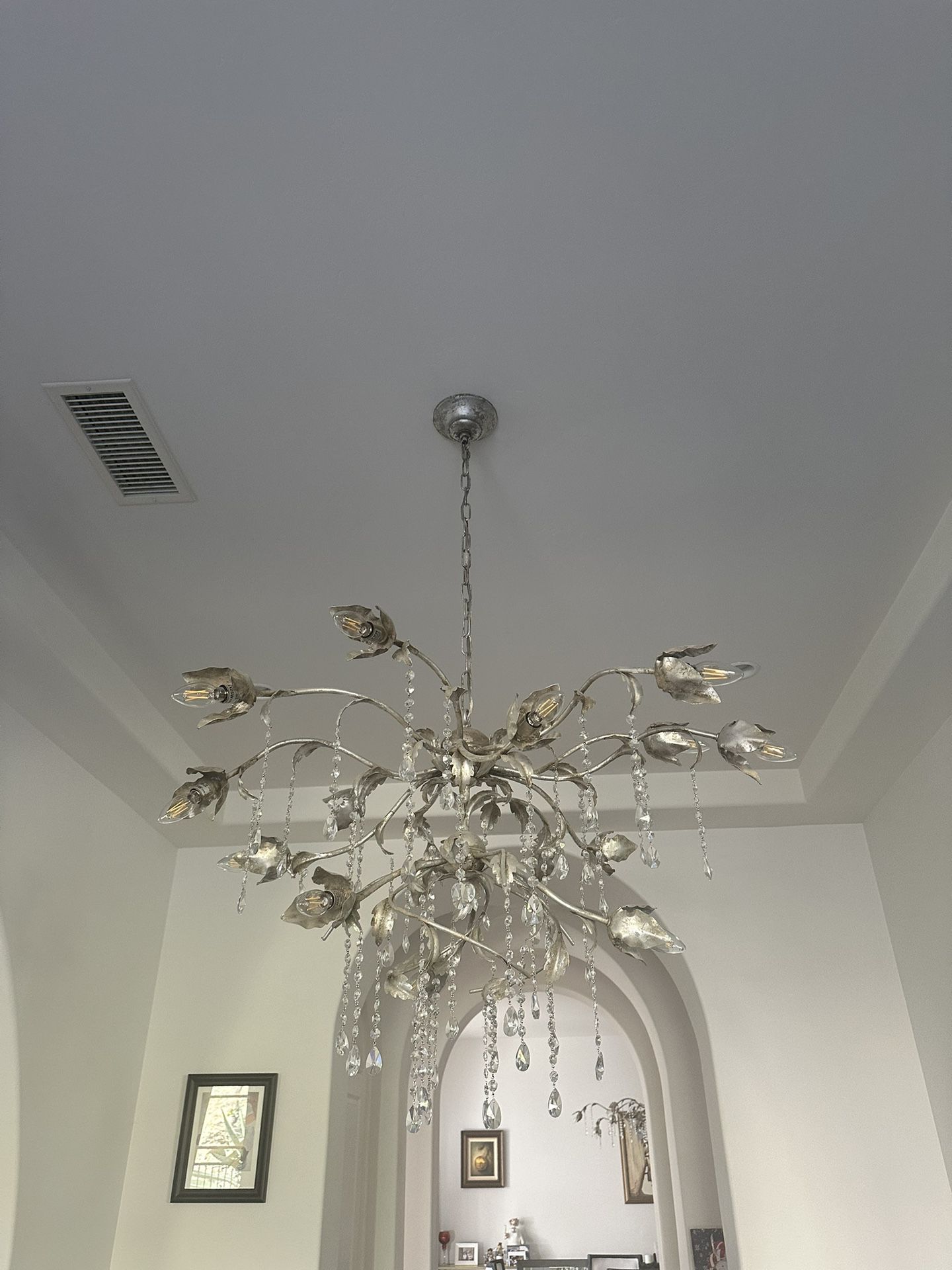 Viticcio Round Silver Chandelier