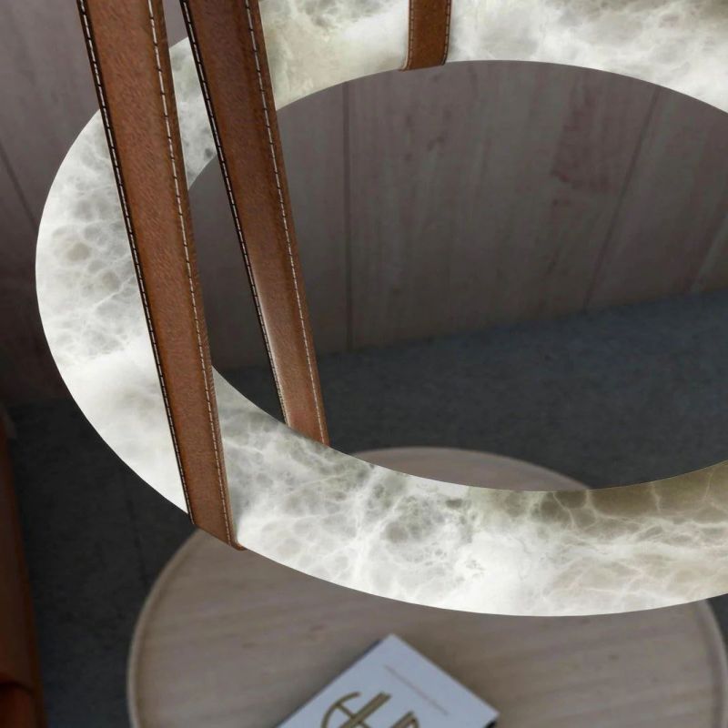 Alabaster Halo Light chandeliers for dining room,chandeliers for stairways,chandeliers for foyer,chandeliers for bedrooms,chandeliers for kitchen,chandeliers for living room Rbrights