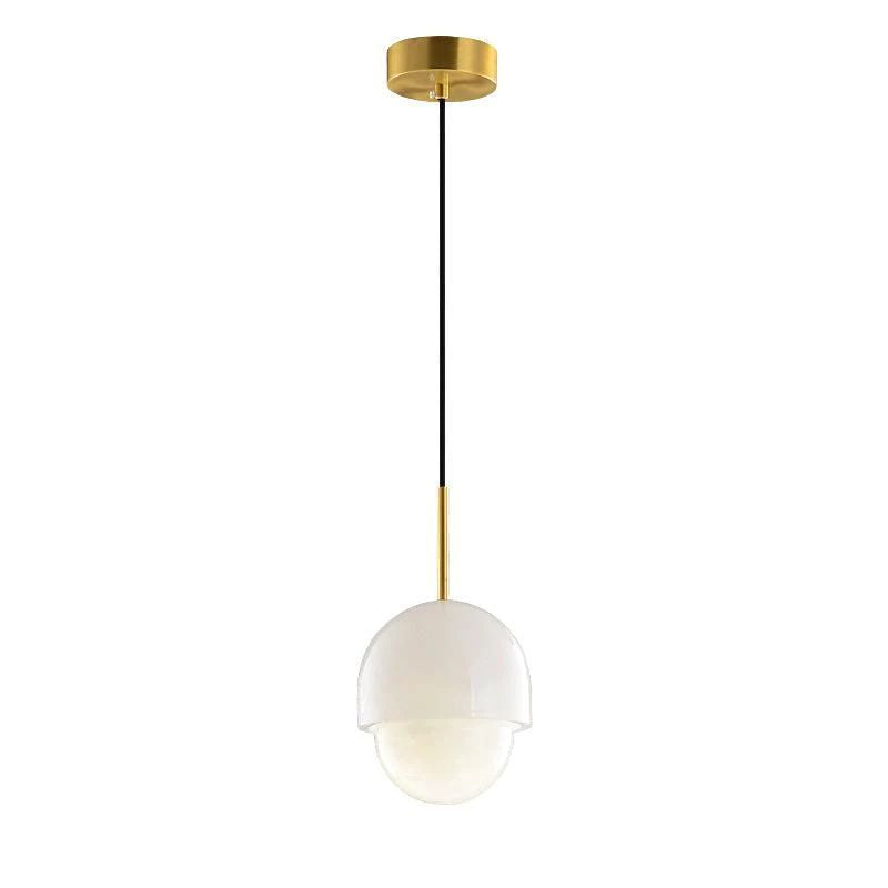 Alabaster Simple Bedside Pendant Light Pendant for living room,Pendant for kitchen,Pendant for bathrooms,Pendant for bedrooms,Pendant for foyer,Pendant for stairways,Pendant for dining room Rbrights