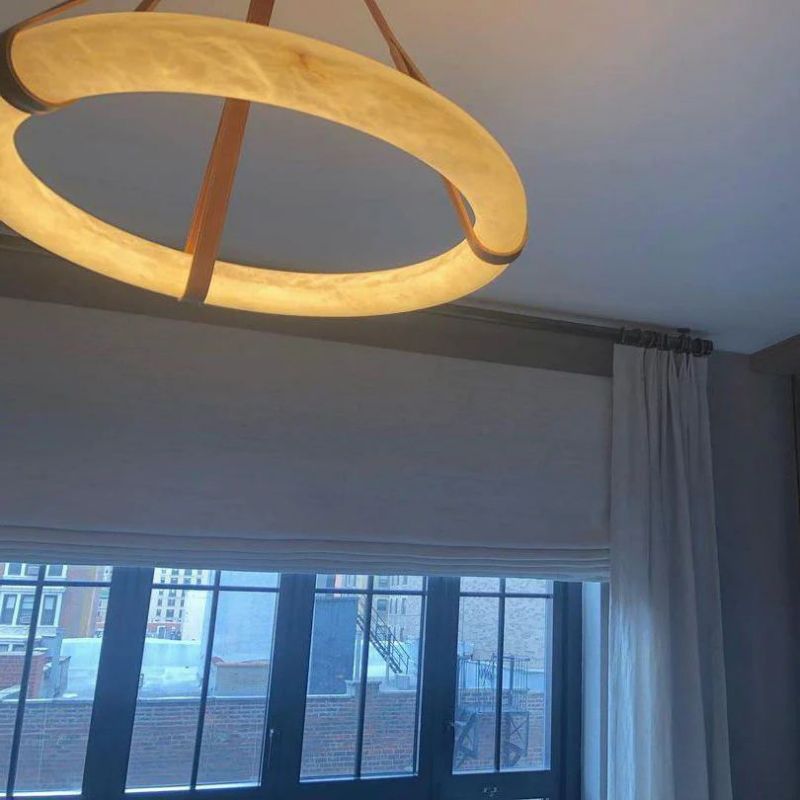 Alabaster Halo Light chandeliers for dining room,chandeliers for stairways,chandeliers for foyer,chandeliers for bedrooms,chandeliers for kitchen,chandeliers for living room Rbrights