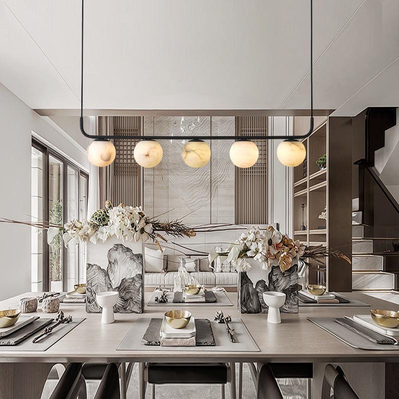Alabaster Global Linear Pendant rbrights