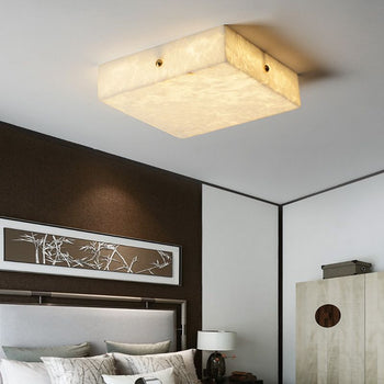 Alabaster Square Flushmount 壁灯灯具 rbrights