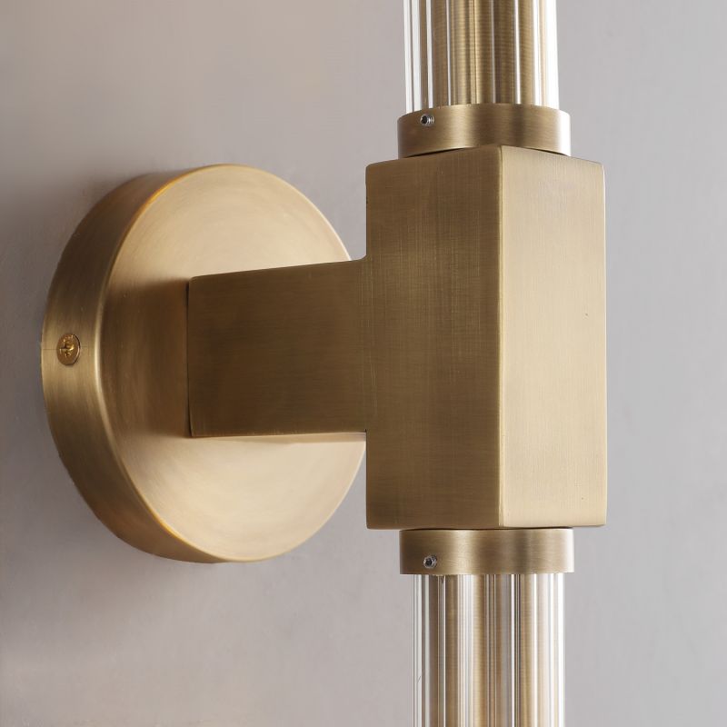 Candlestick Glass Wall Sconce