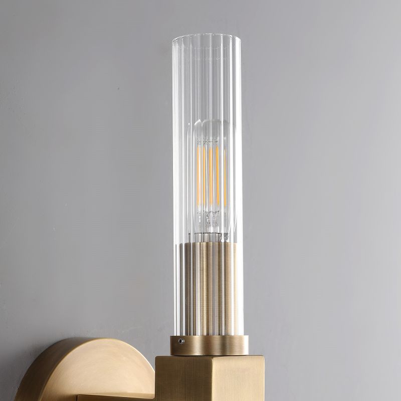 Candlestick Glass Wall Sconce