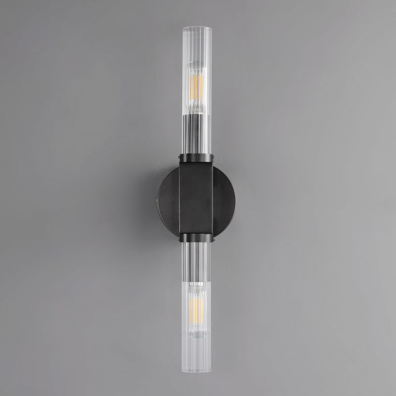 Candlestick Glass Wall Sconce