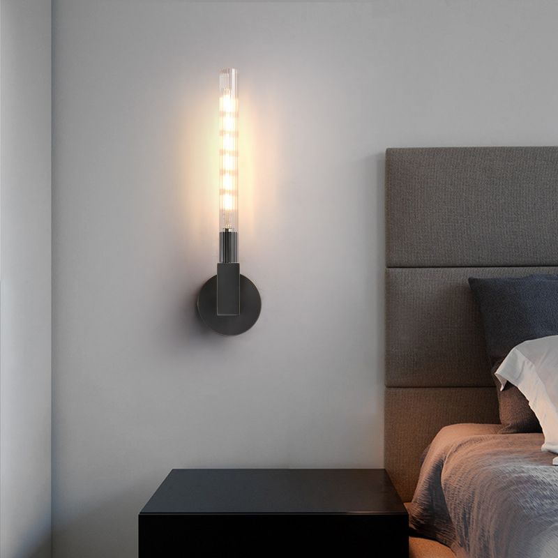 Candlestick Glass Wall Sconce