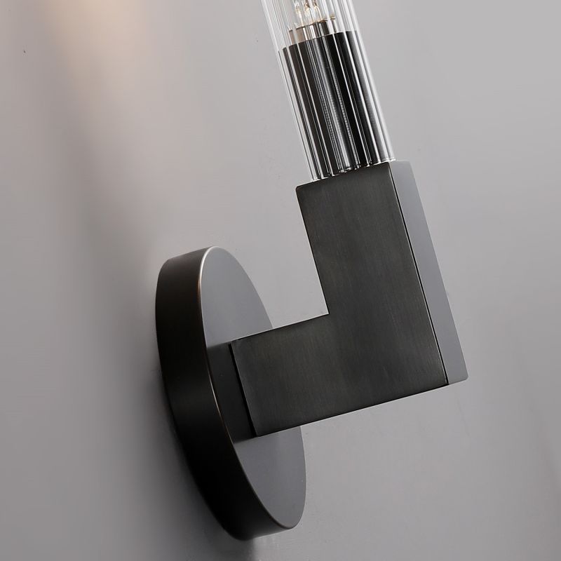 Candlestick Glass Wall Sconce