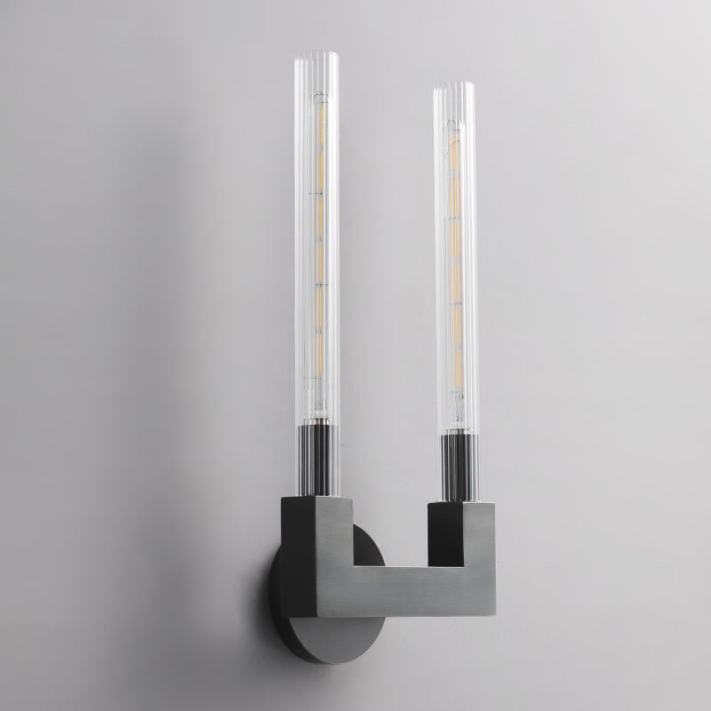 Candlestick Glass Wall Sconce