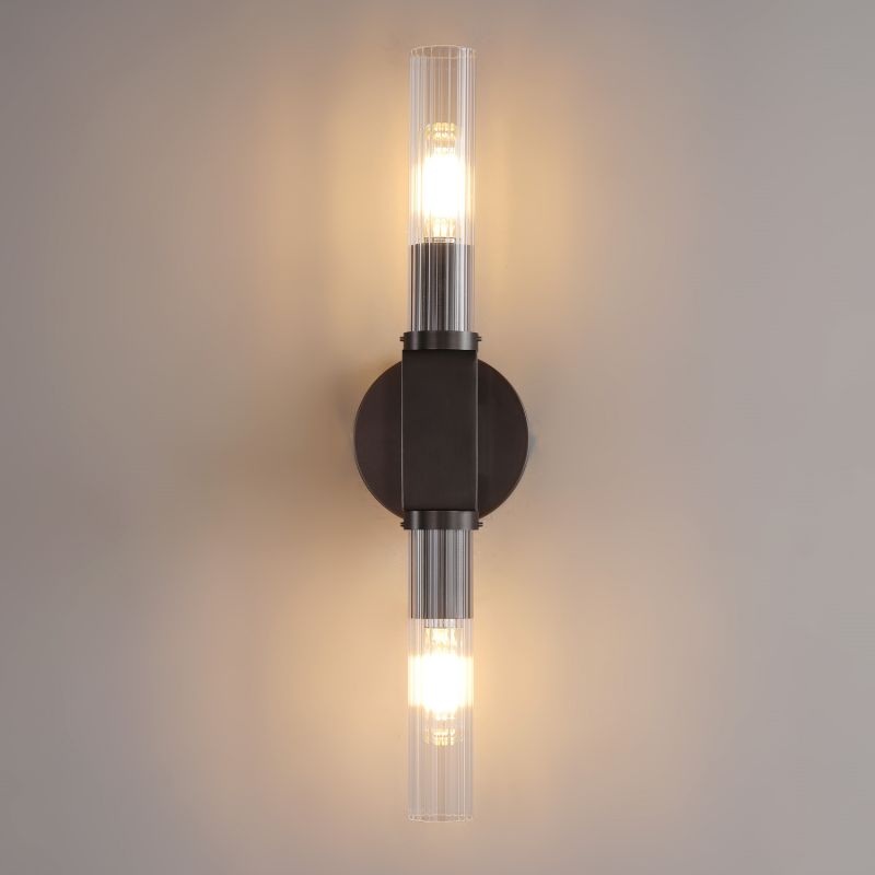 Candlestick Glass Wall Sconce