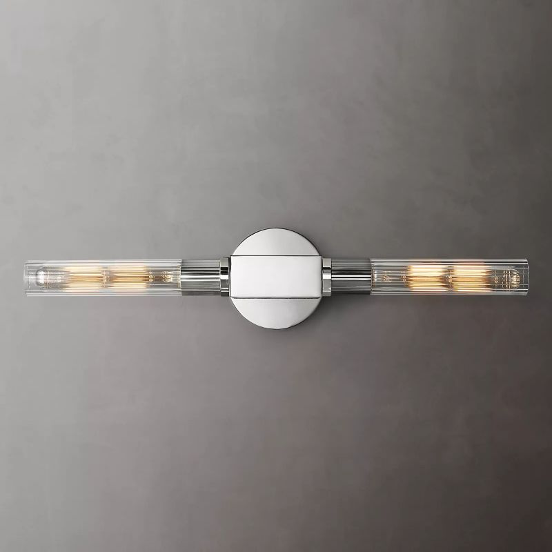 Candlestick Glass Wall Sconce