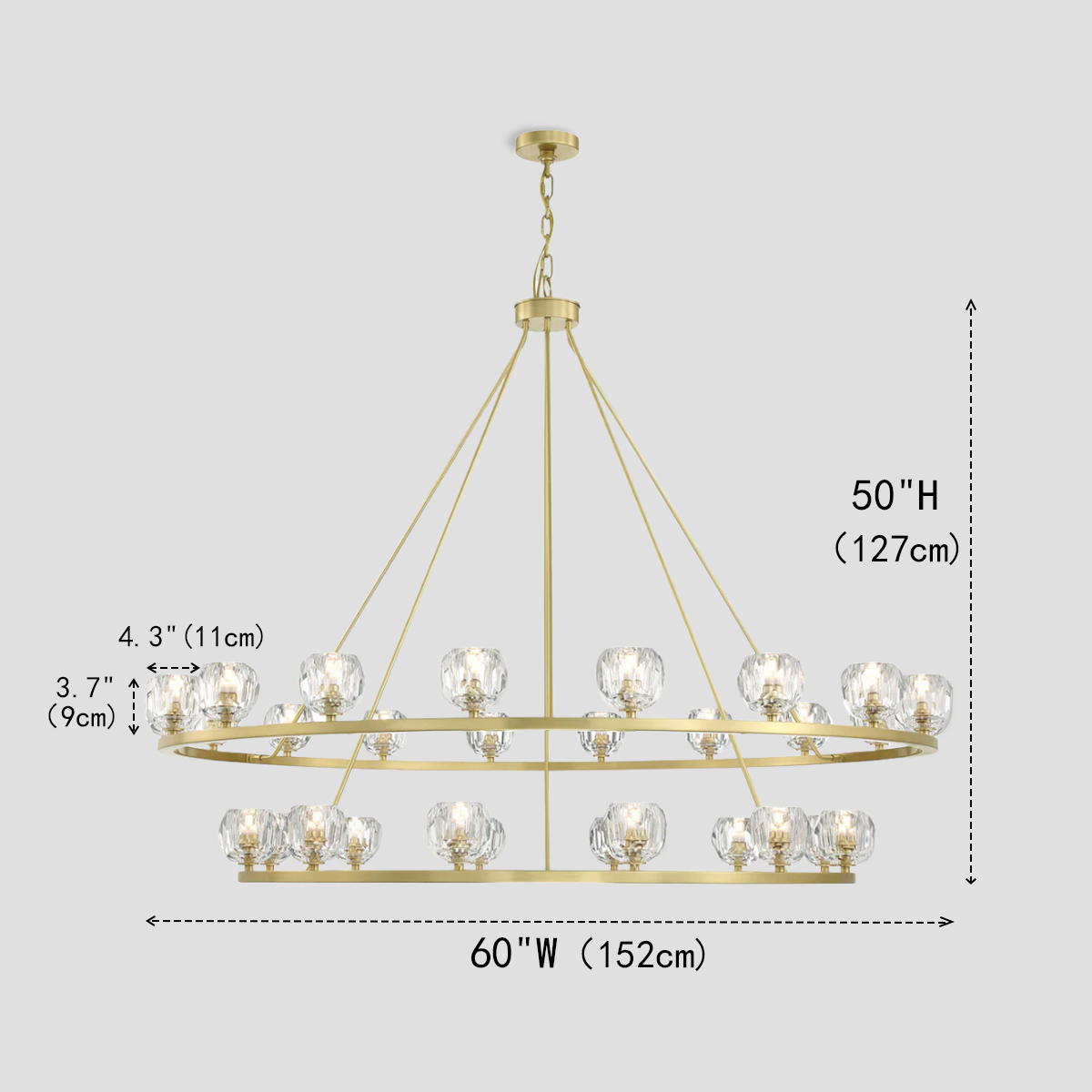 Balle Round Chandelier