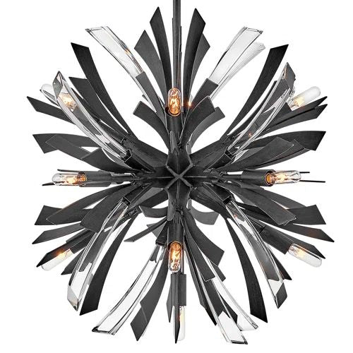 Bergamots Crystal Chandelier 22"D