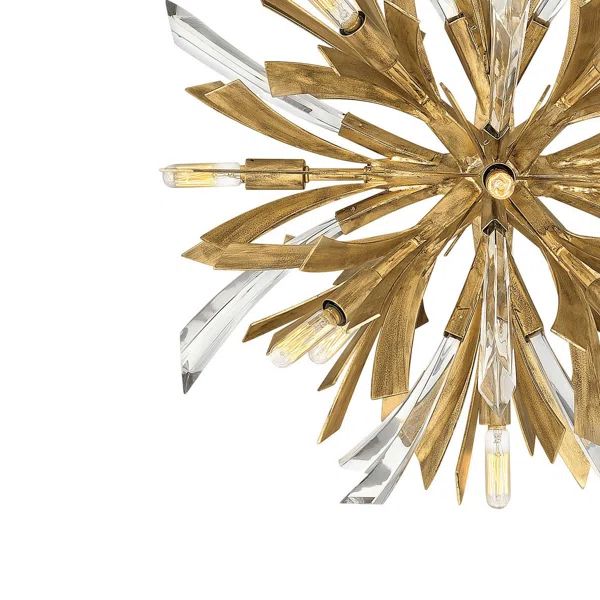 Bergamots Crystal Chandelier 22"D
