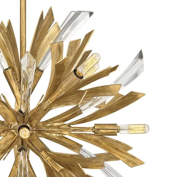 Bergamots Crystal Chandelier 22"D