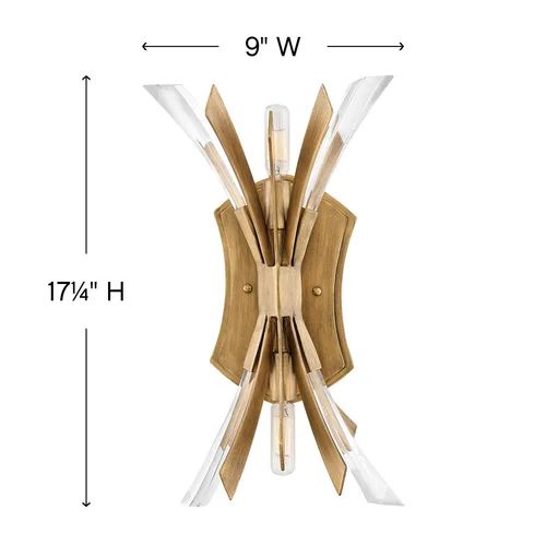 Bergamots 2 Lights Wall Sconce