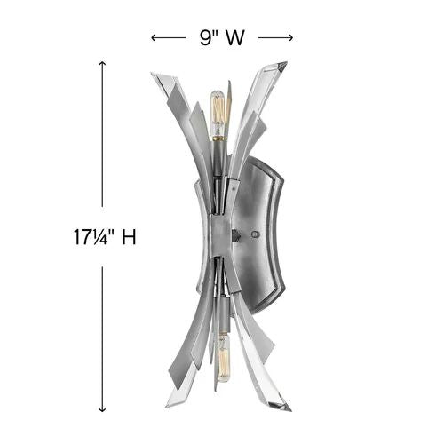 Bergamots 2 Lights Wall Sconce