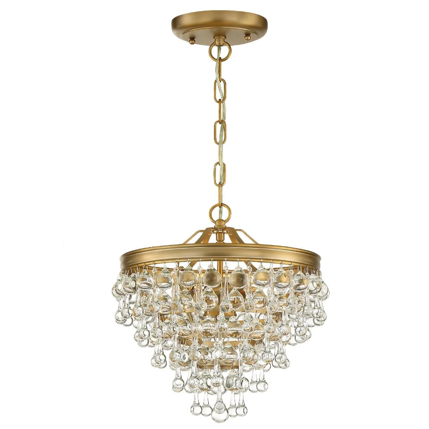 Calypso 13 Inch 3 Light Mini Chandelier