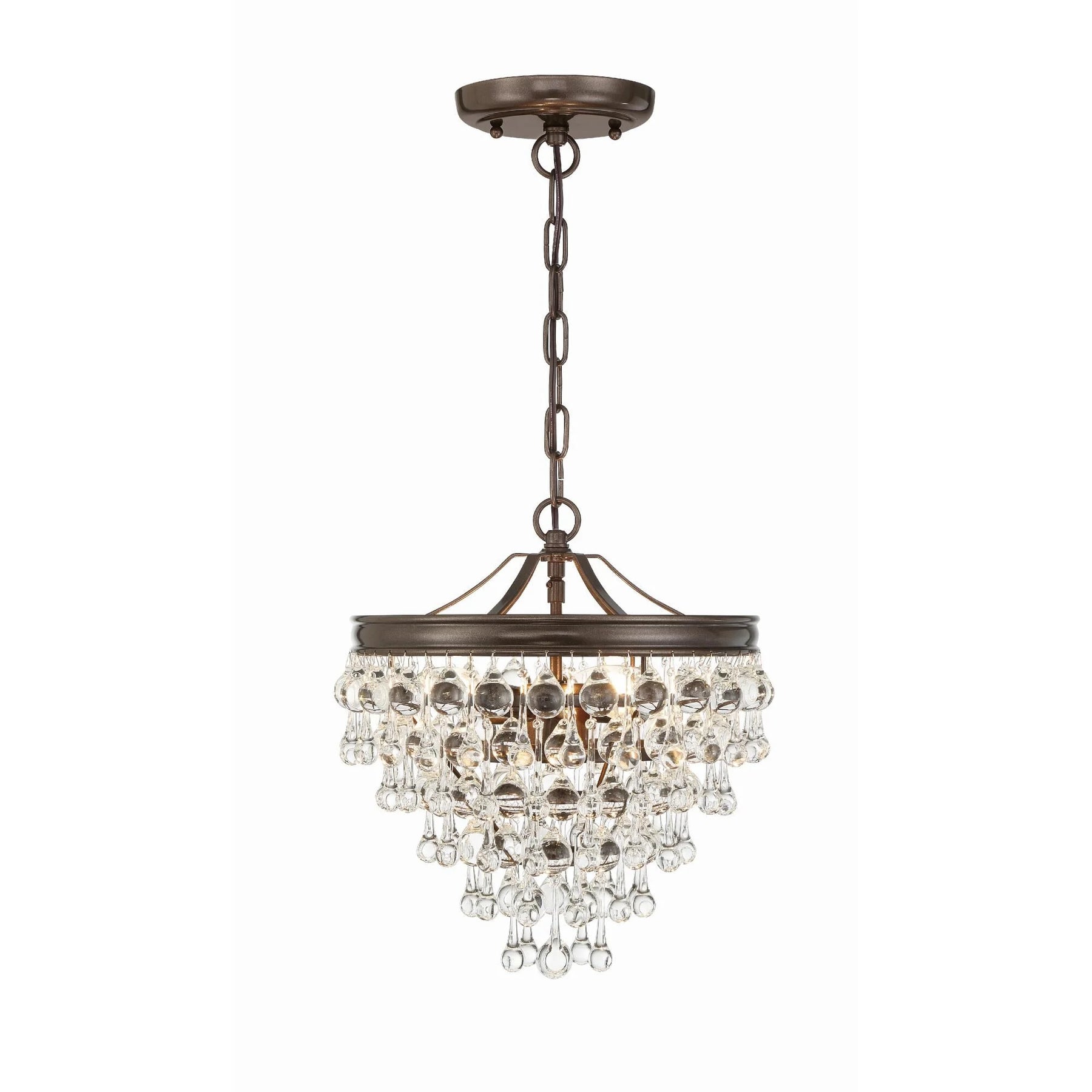 Calypso 13 Inch 3 Light Mini Chandelier