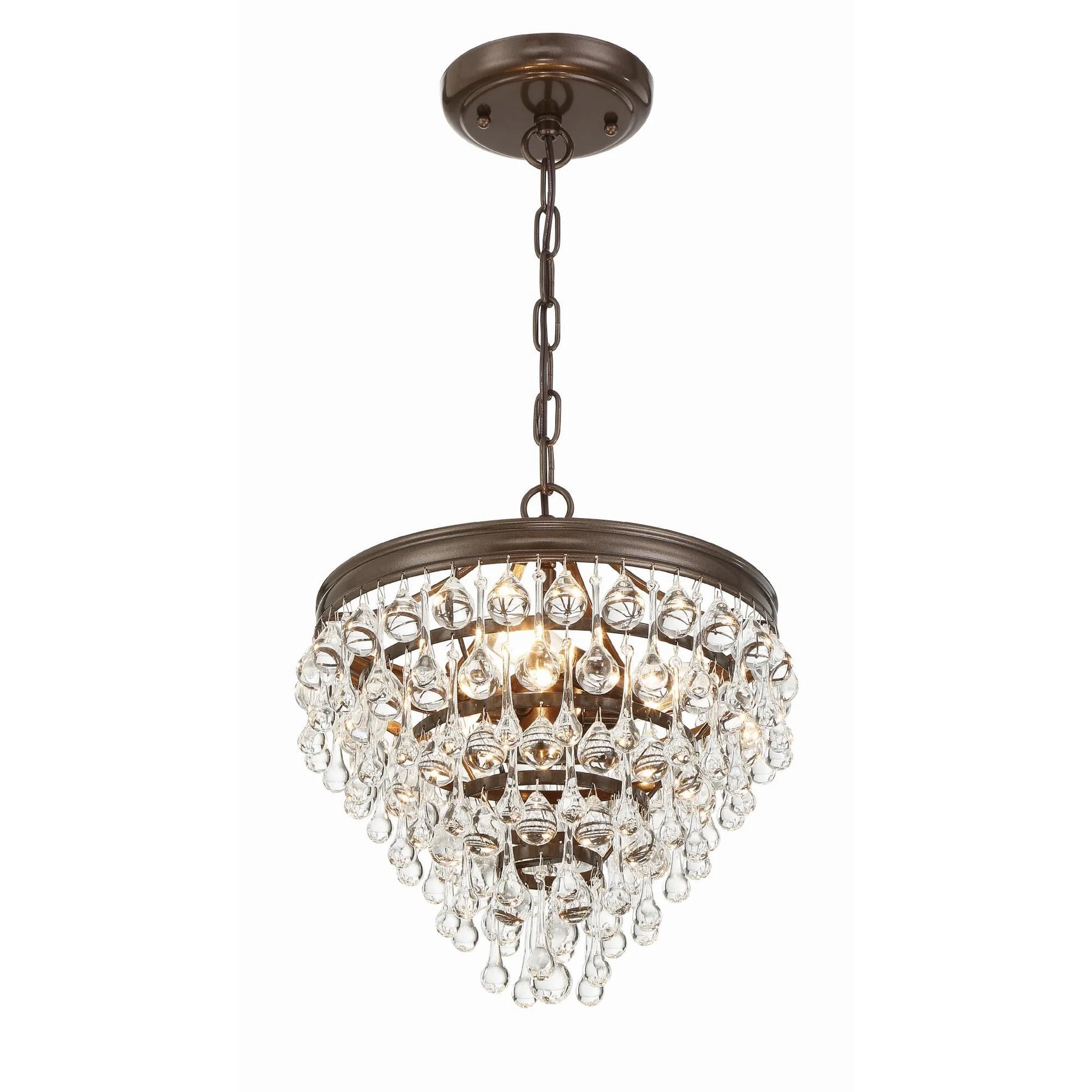 Calypso 13 Inch 3 Light Mini Chandelier