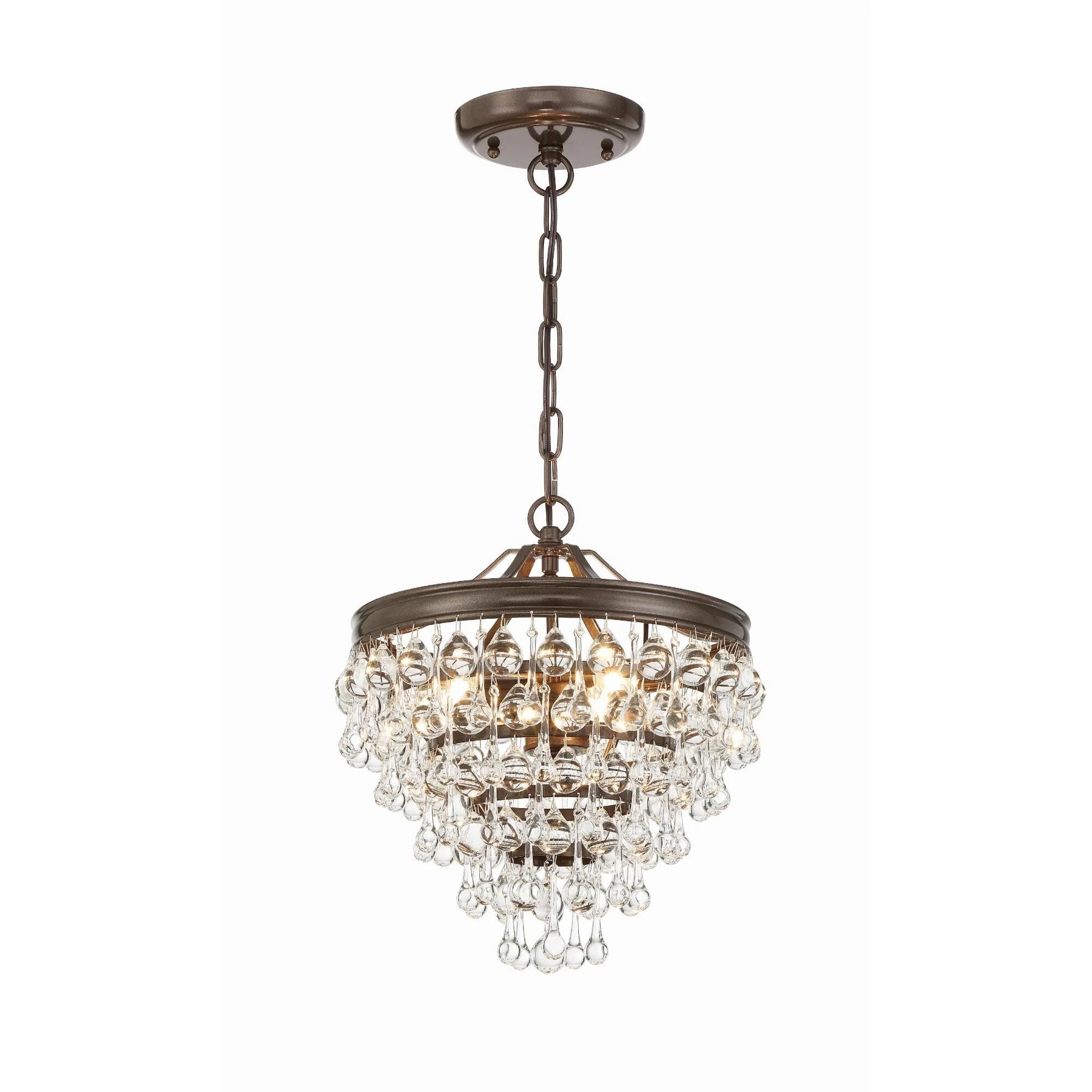 Calypso 13 Inch 3 Light Mini Chandelier
