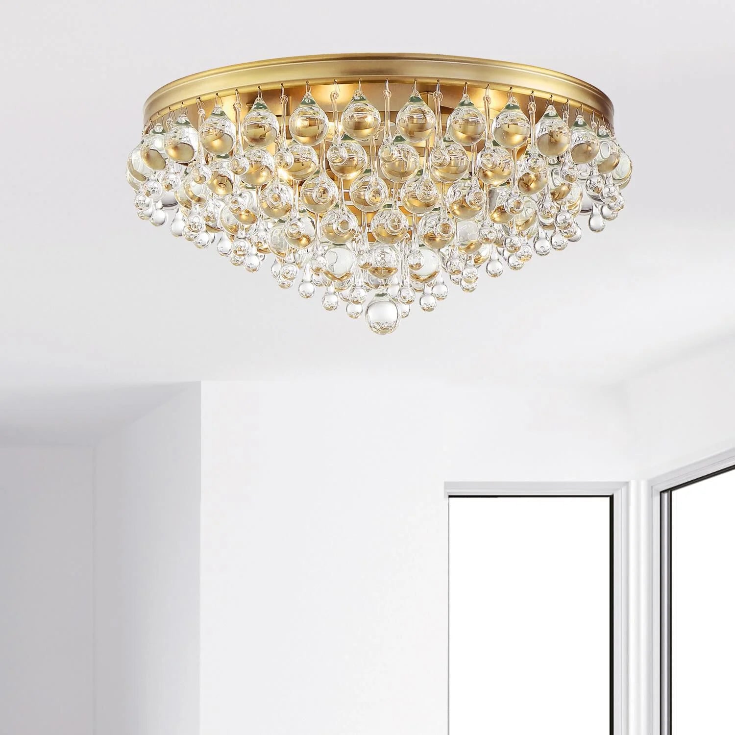 Calypso 20 Inch 6-Light Crystal Flush Mount