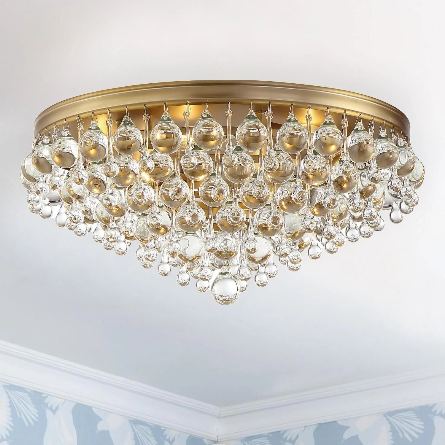 Calypso 20 Inch 6-Light Crystal Flush Mount