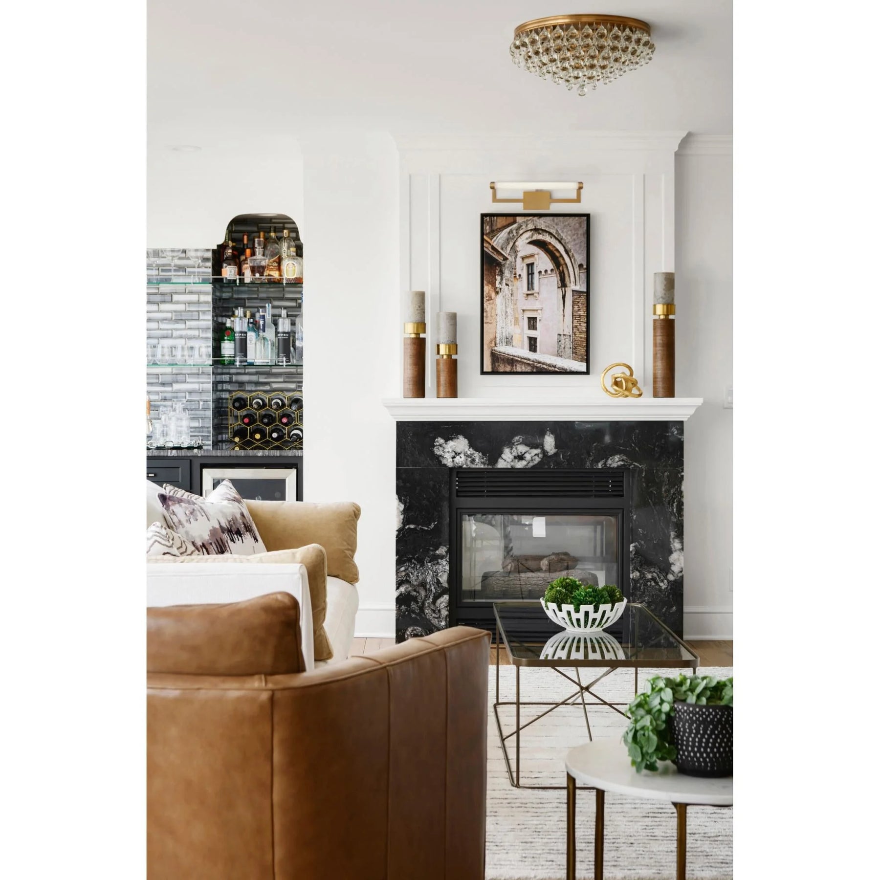 Calypso 20 Inch 6-Light Crystal Flush Mount