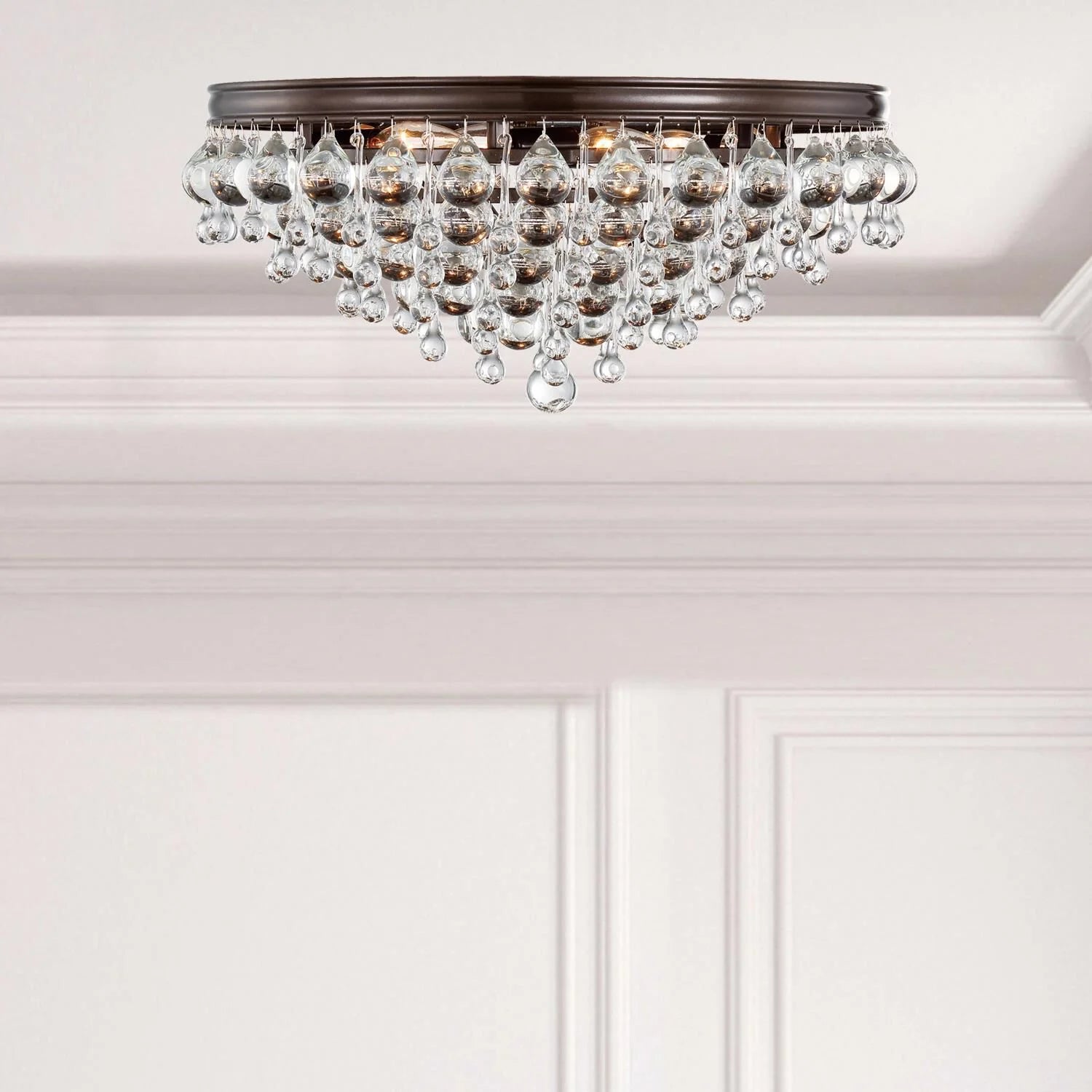 Calypso 20 Inch 6-Light Crystal Flush Mount