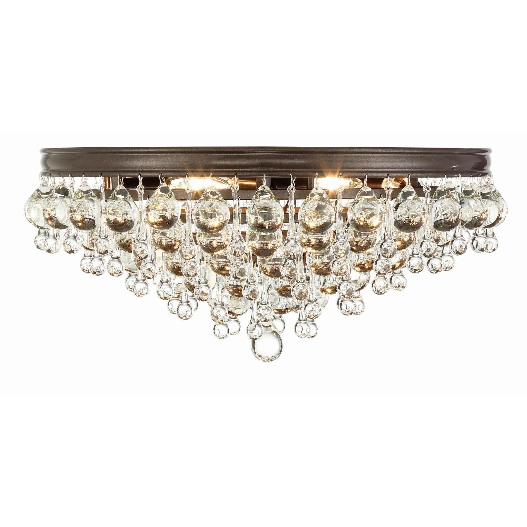 Calypso 20 Inch 6-Light Crystal Flush Mount