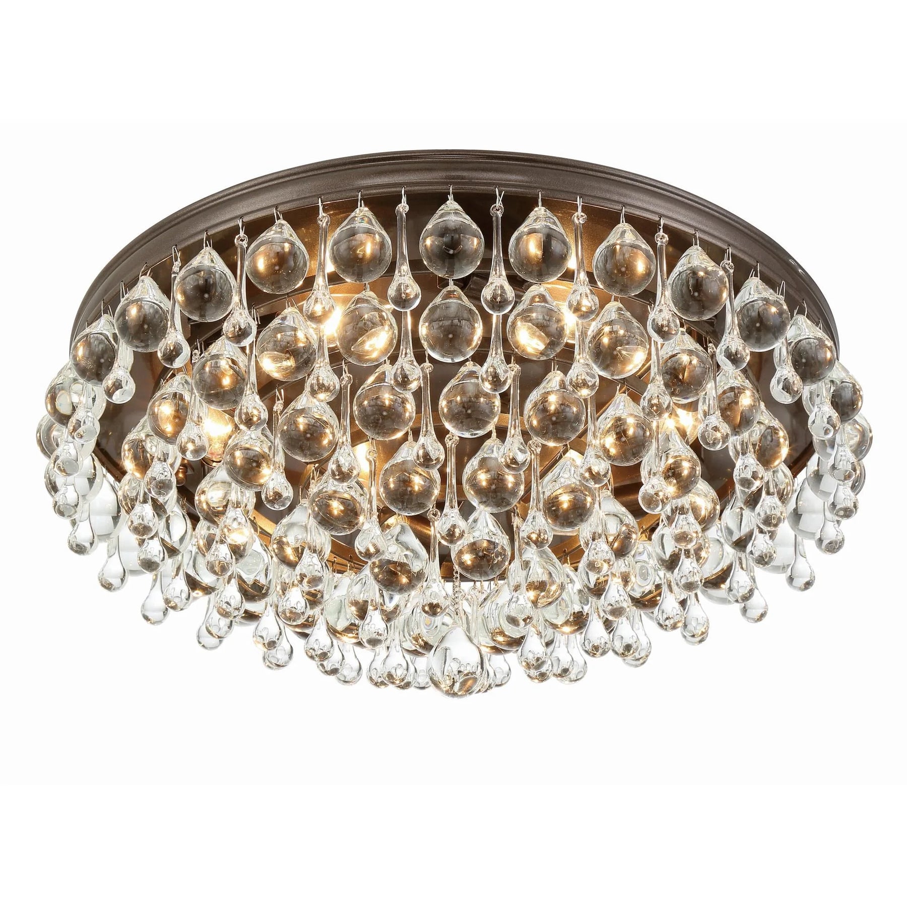 Calypso 20 Inch 6-Light Crystal Flush Mount