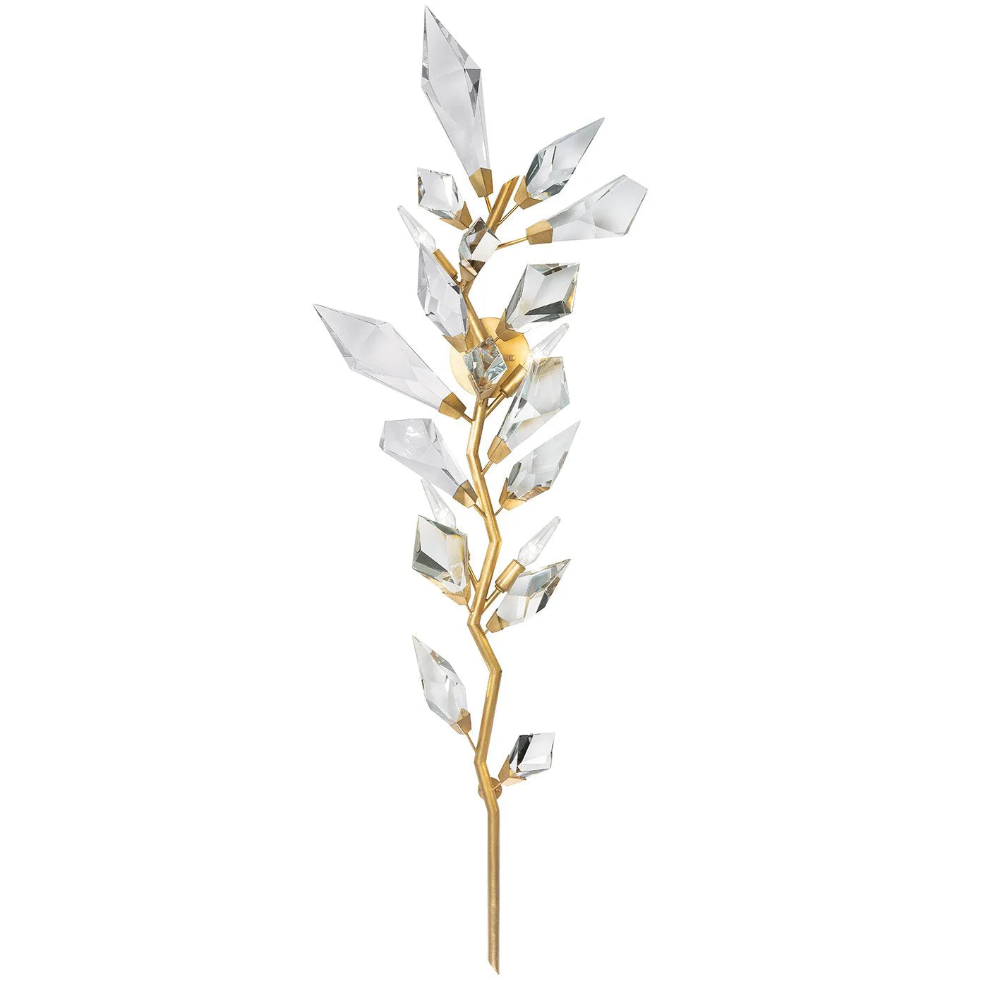 21026W3 58" Gold&Silver Crystal Sconce