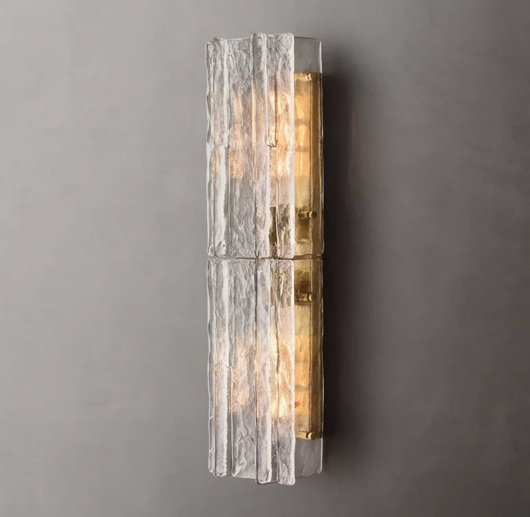 Lattic Clear Glass Sconce