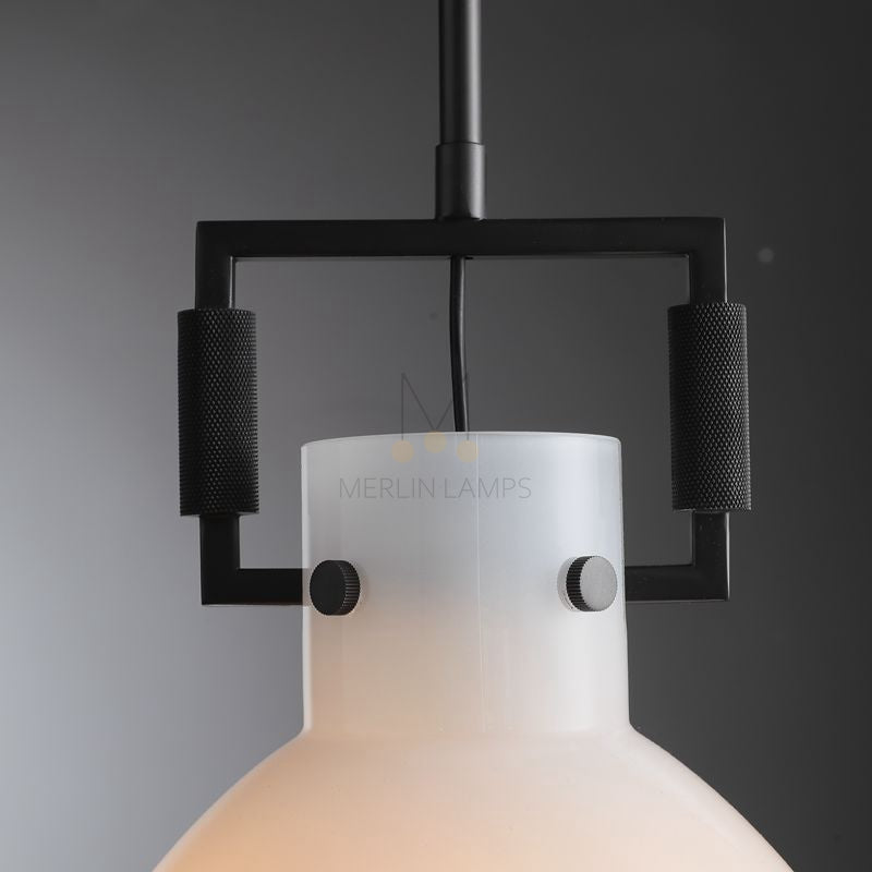 Funda Milk Glass Cloche Kitchen Pendants Lamp 10''14''18''
