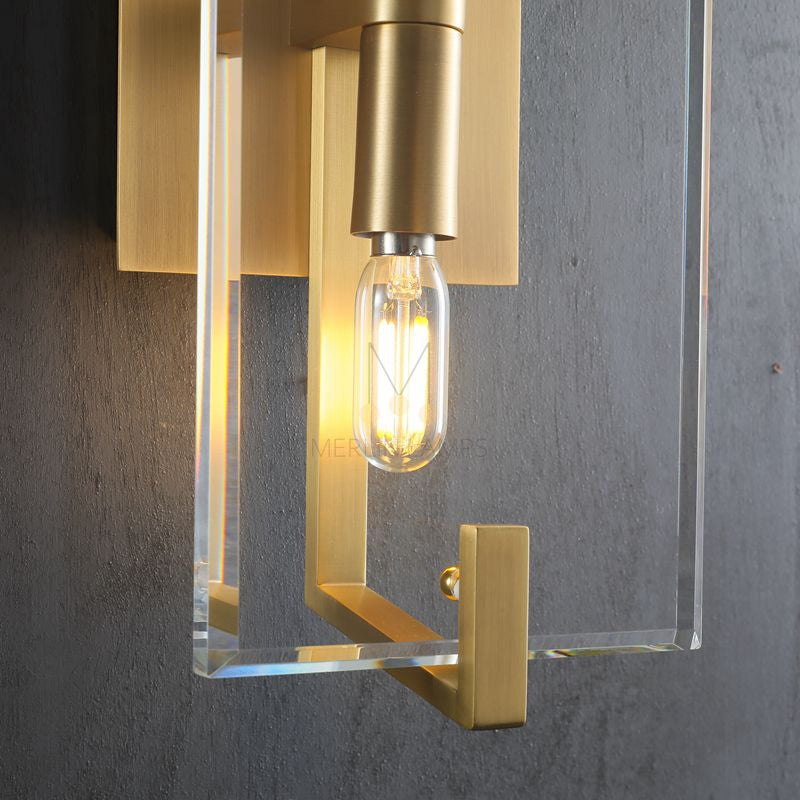 Dennis Modern Glass Indoor Decor Wall Sconce