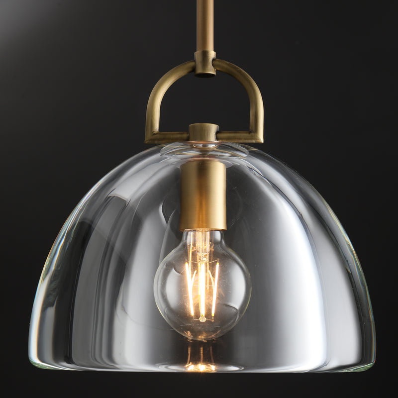 Brandon Dome Pendant 7"/ 11"/14", Kitchen Island Pendant Lamp Fixture