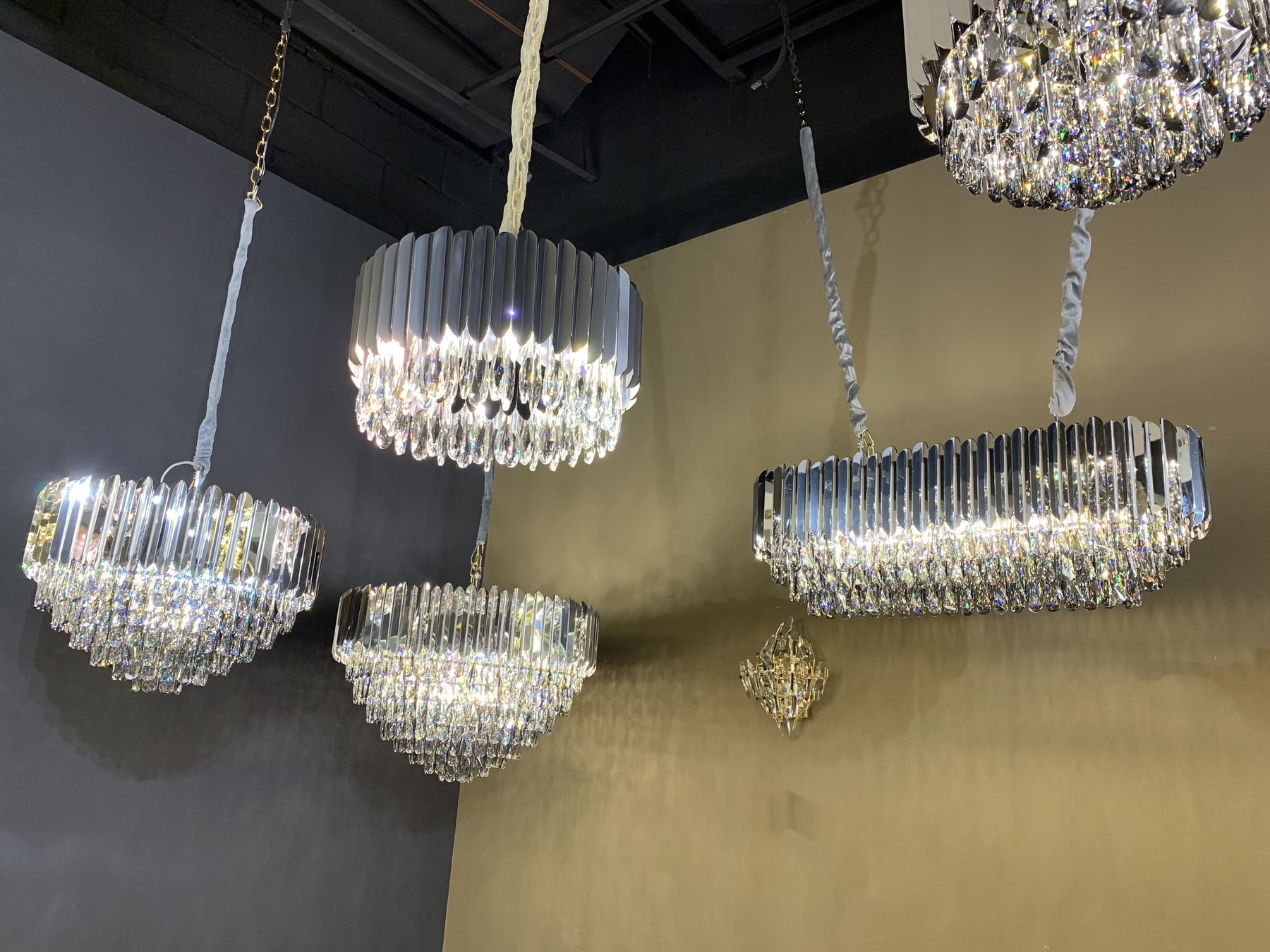 Walter Tiered Linear Crystal Chandelier