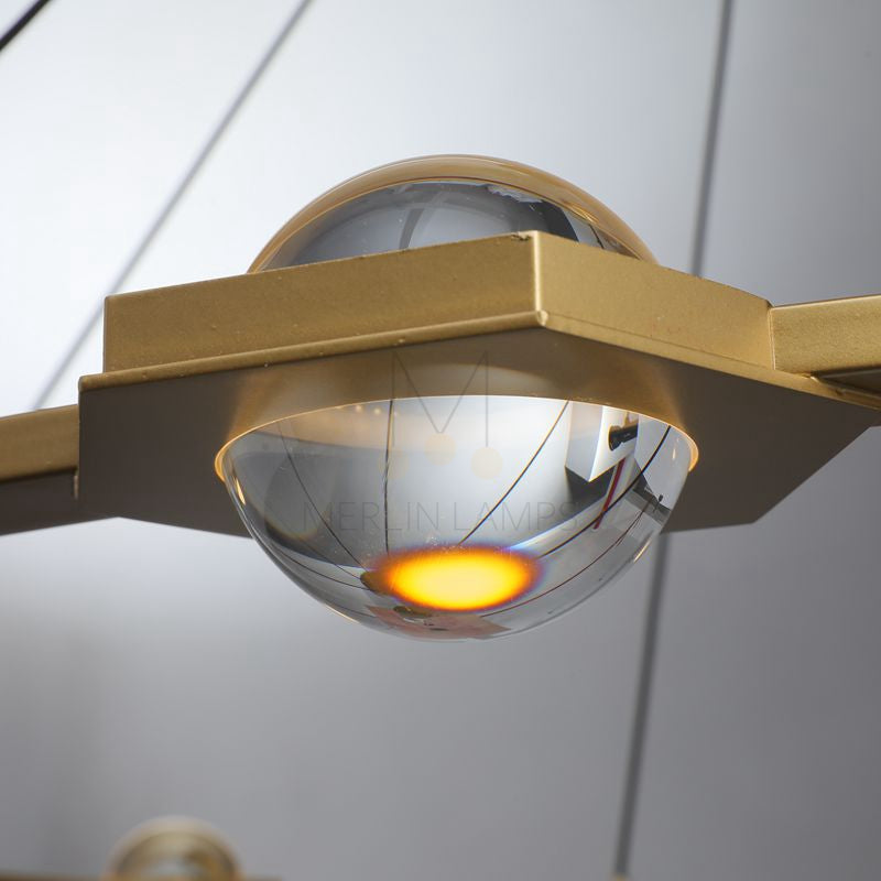 Planets Round Chandelier 48" LED Light