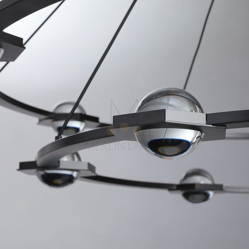 Planets 2-Tier Round Chandelier 60", Decoration Lamp