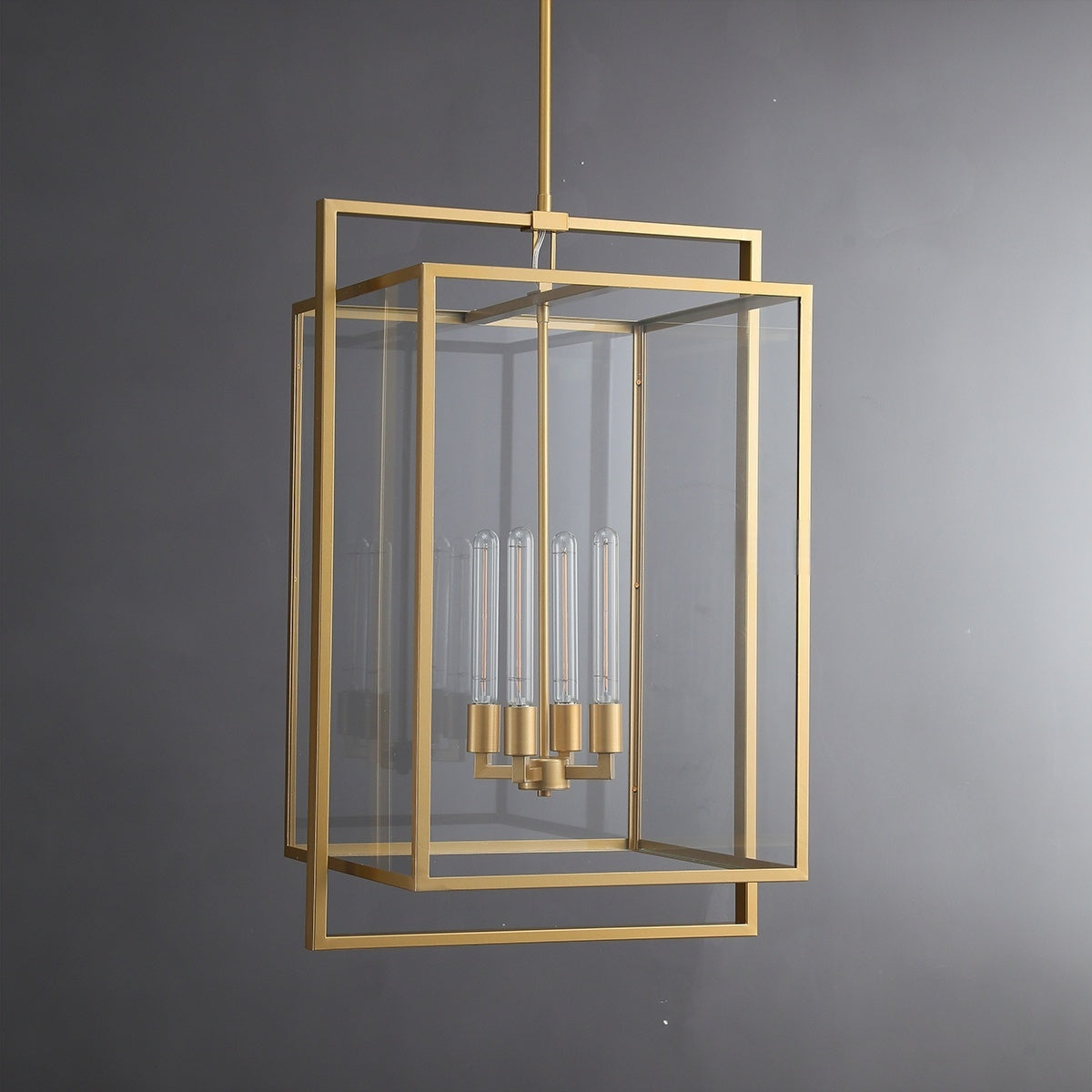 Becker Glass Lantern Modern Pendant