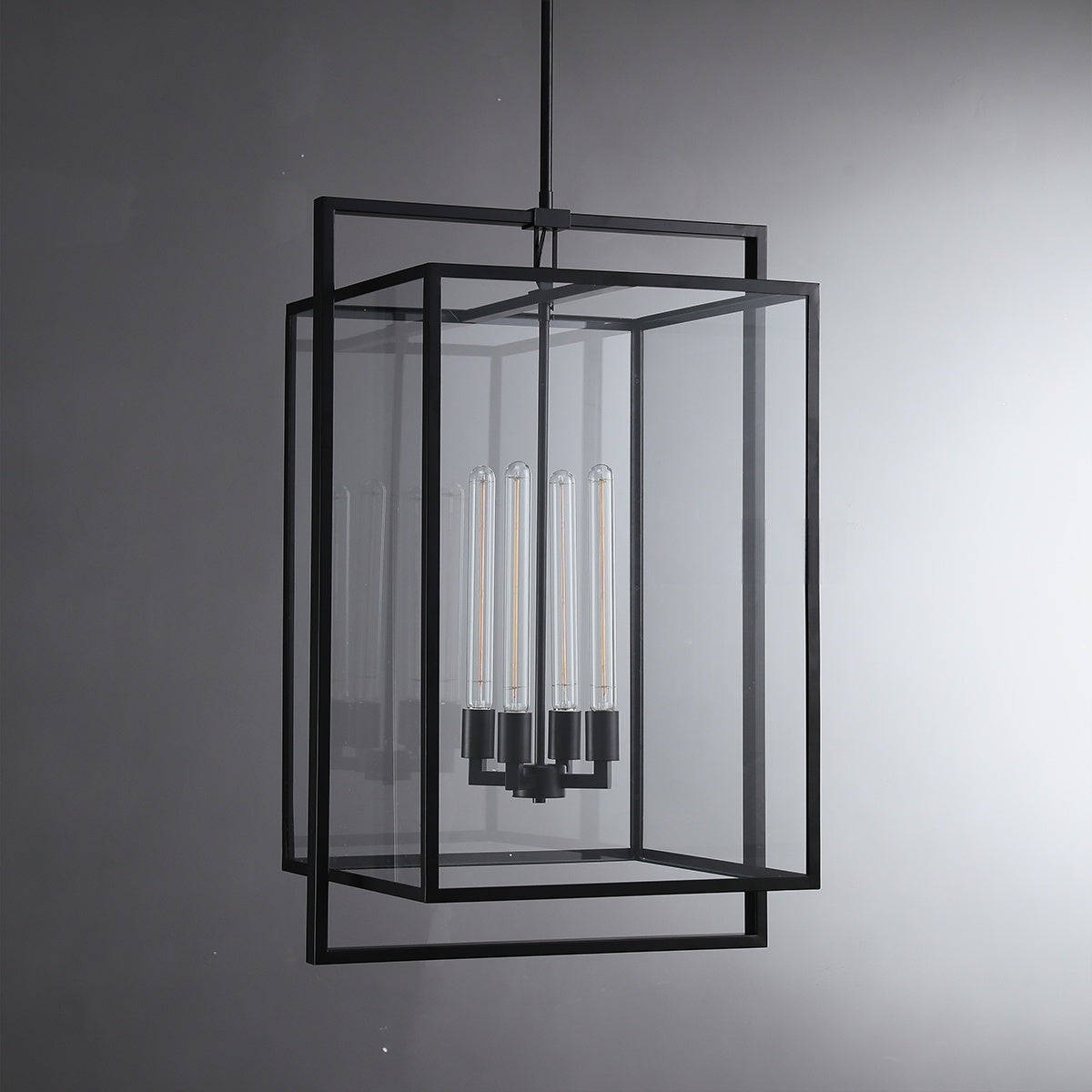 Becker Glass Lantern Modern Pendant