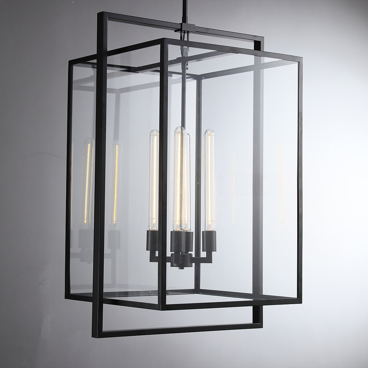 Becker Glass Lantern Modern Pendant