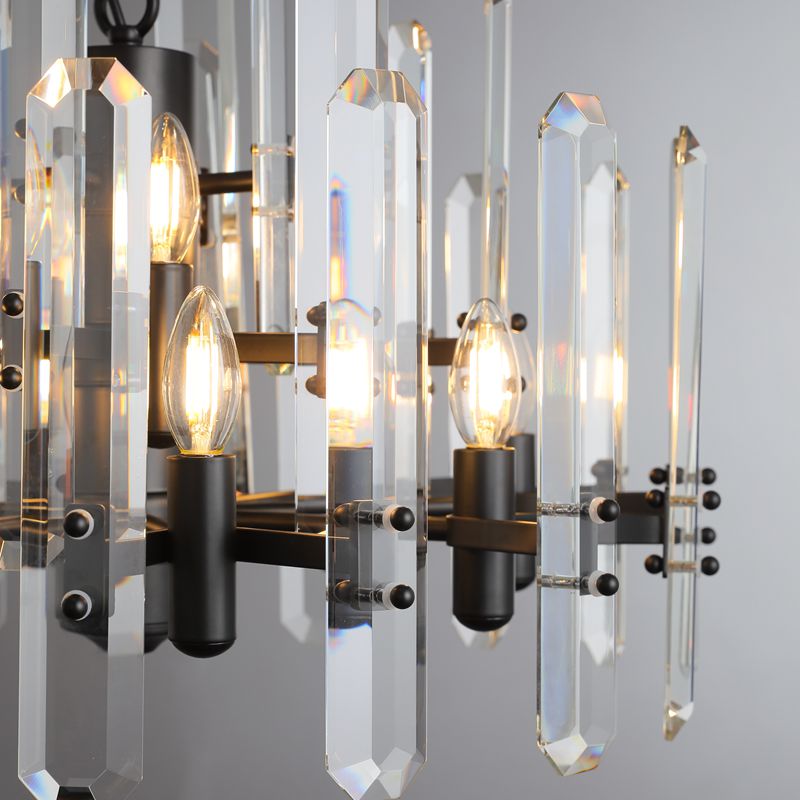 Gleam Series K9 Crystal Glass Round Chandelier 24" 36 " 48"
