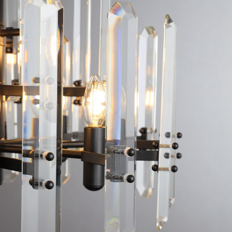 Gleam Series K9 Crystal Glass Round Chandelier 24" 36 " 48"